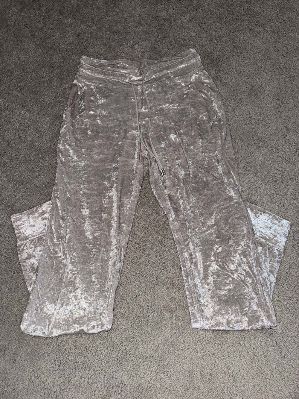 lulu lemon Crushed Velvet Drawstring Lounge Pants